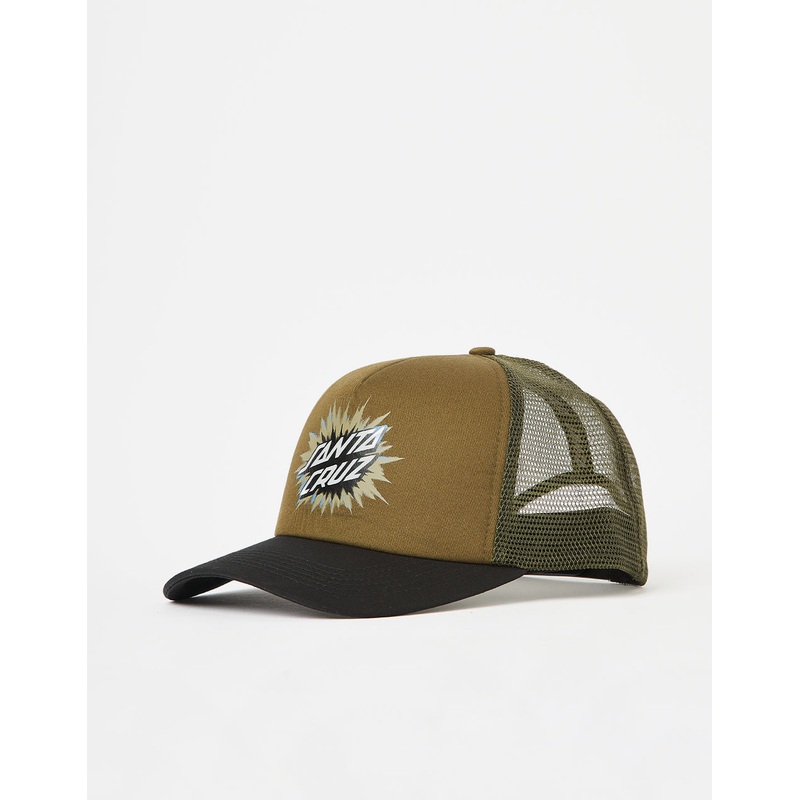 Santa Cruz Burst Oval Dot Meshback Cap – Sea Kelp