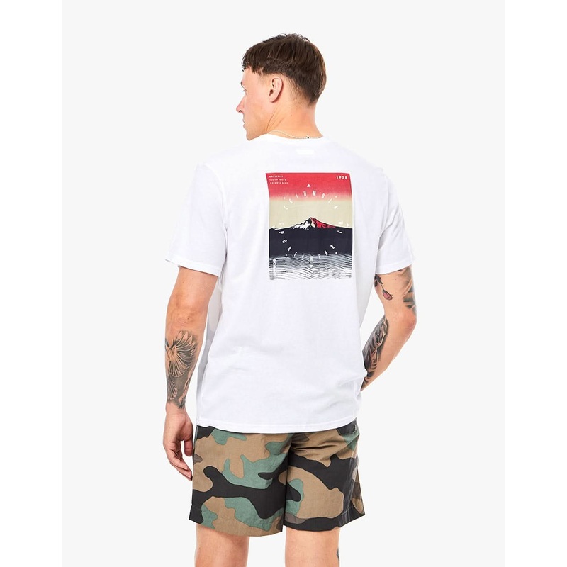 Columbia High Dune II T-Shirt – White/True Direction