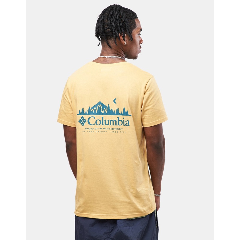 Columbia Rapid Ridge Back Graphic II T-Shirt – Sand Dune/Heavenly Horizons