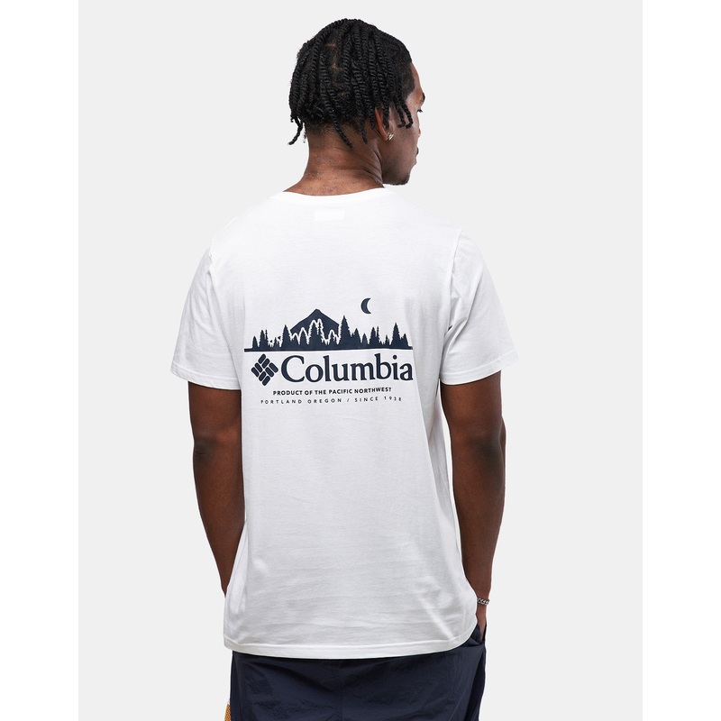 Columbia Rapid Ridge Back Graphic II T-Shirt – White/Heavenly Horizons