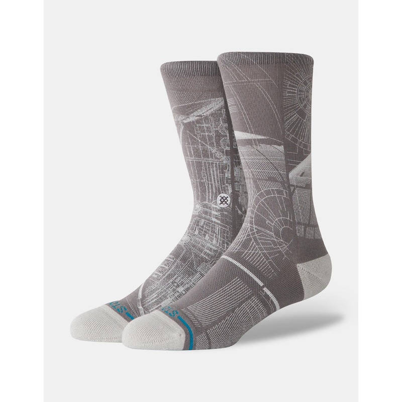Stance x Star Wars Death Star Crew Socks – Grey
