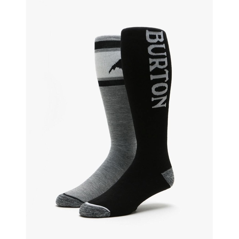 Burton Weekend Midweight 2 Pack Snowboard Socks – True Black