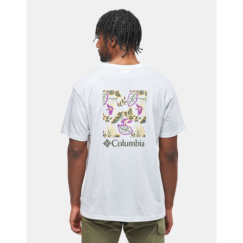 Columbia North Cascades T-Shirt – White/Pastelled Framed