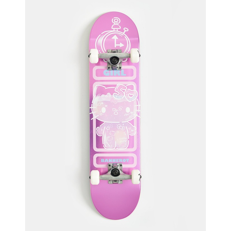 Girl x Sanrio Bannerot Hello Kitty 50th Anniversary G001 Complete Skateboard Deck – 7.5