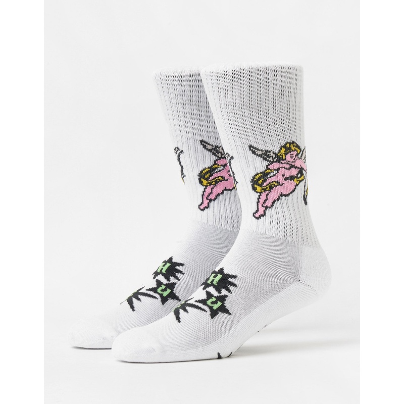 HUF Cupid Crew Socks – White