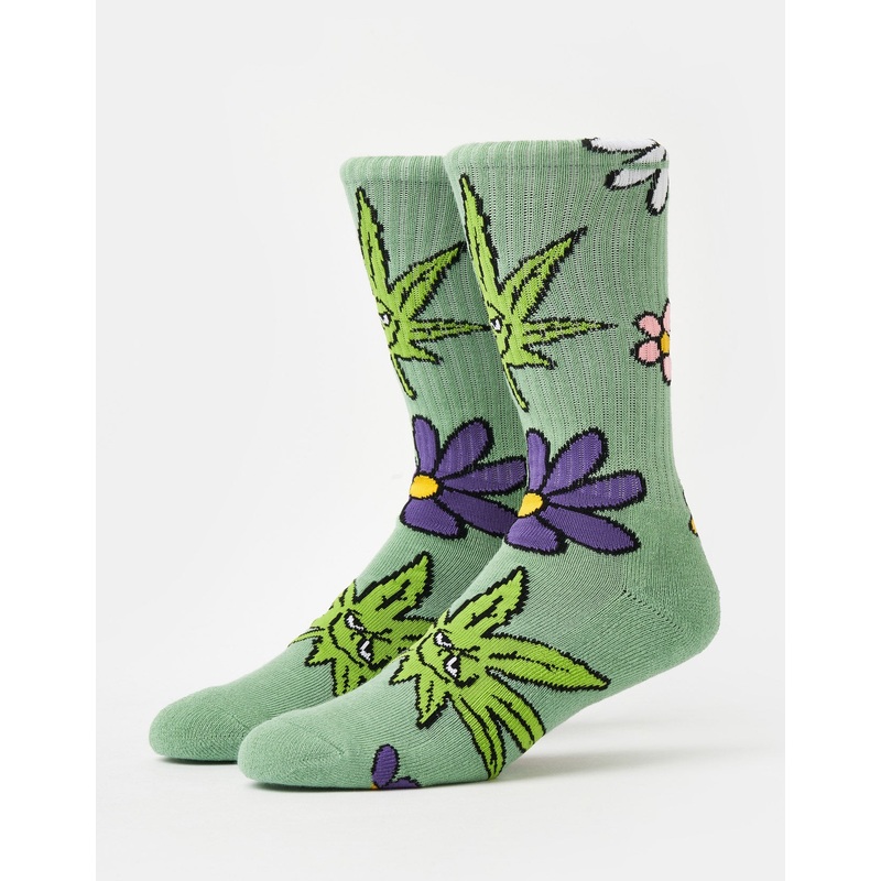 HUF Green Buddy Allergies Socks – Basil