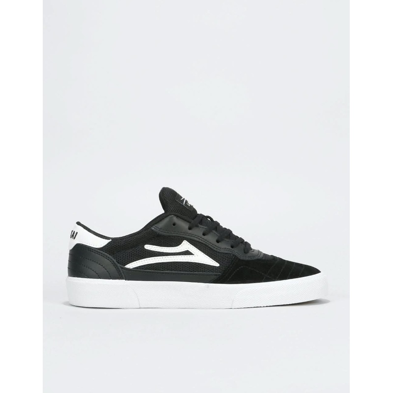 Lakai Cambridge Skate Shoes – Black/White Suede