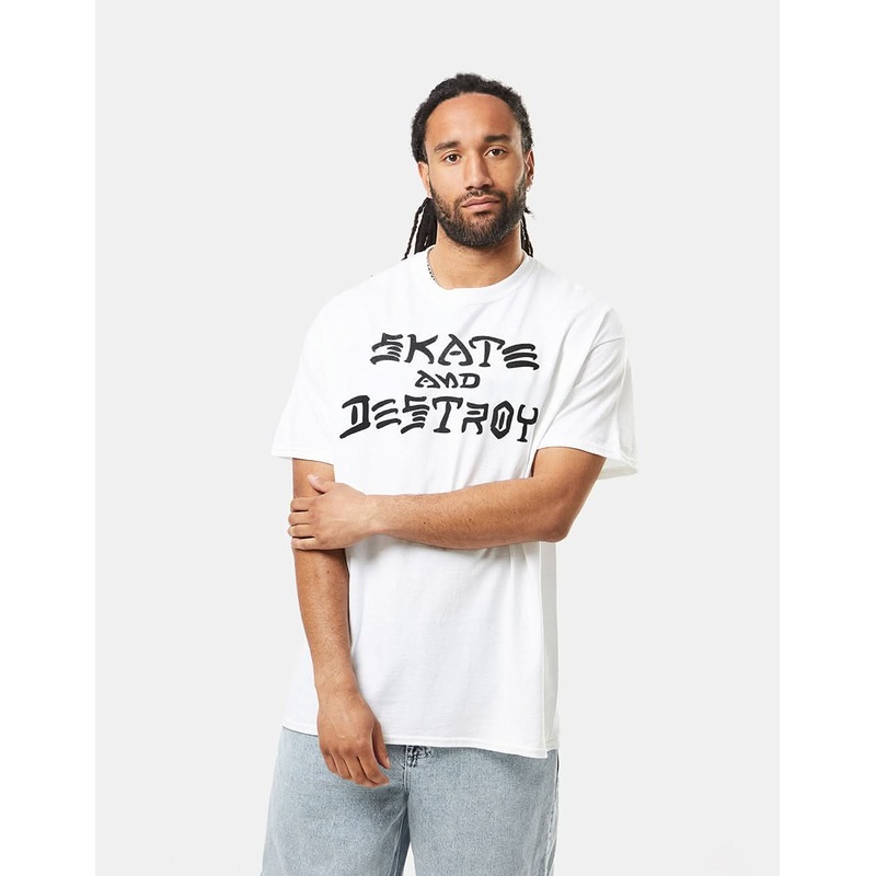 Thrasher Skate and Destroy T-Shirt – White