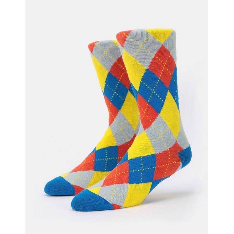 Argyle Socks – Blue/Red/Yellow