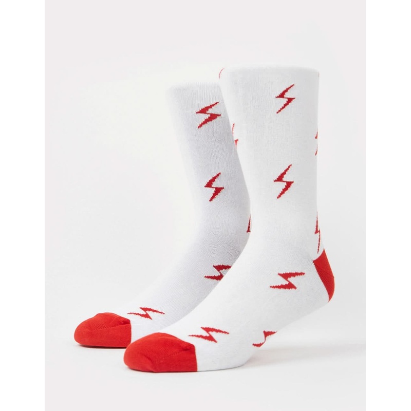 Bolt Socks – White