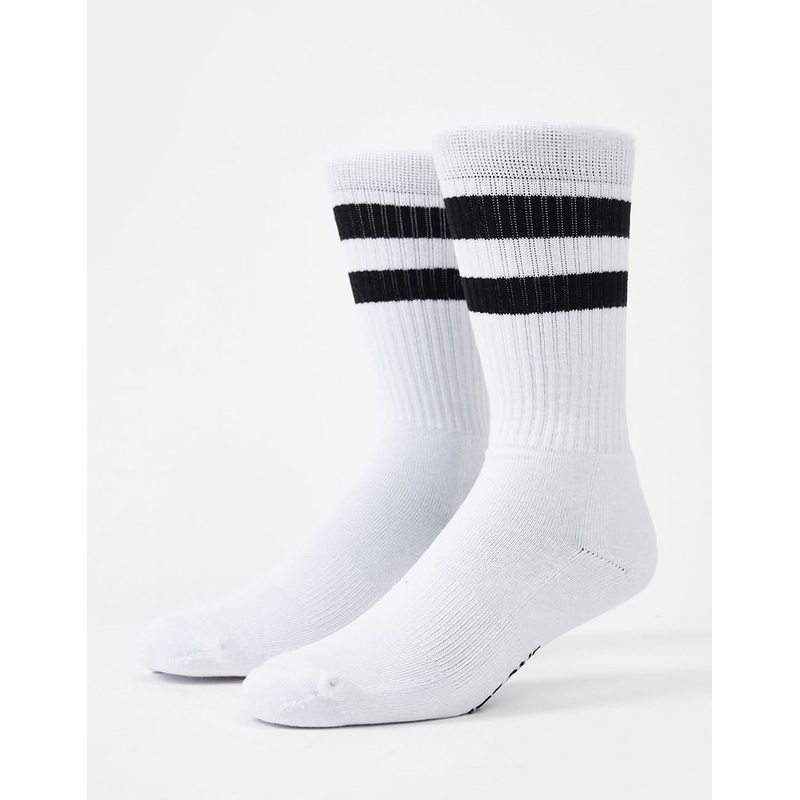 Classic Crew Socks 2 Pack – White/White