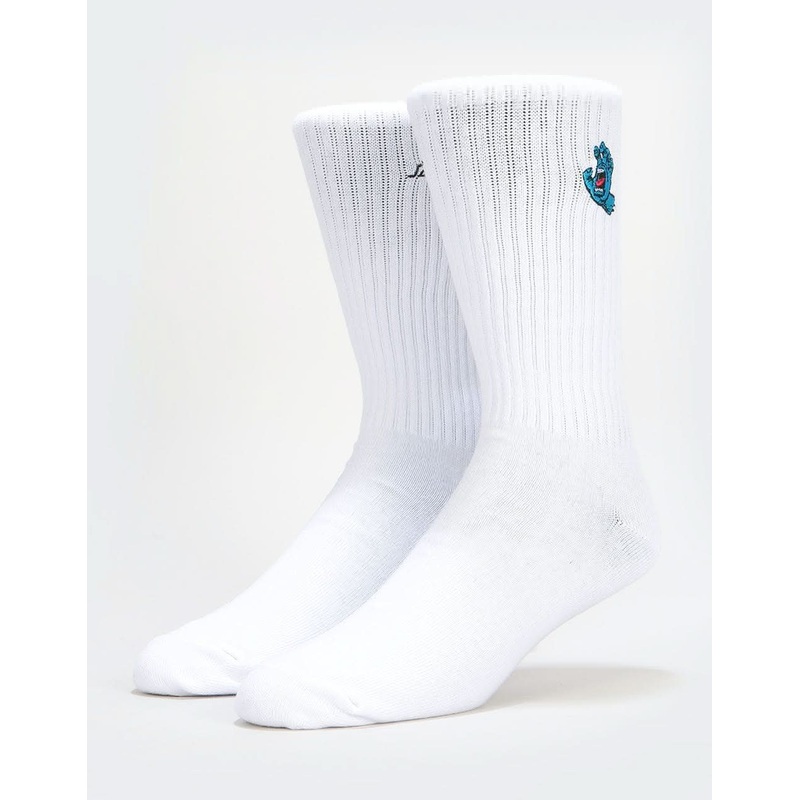 Santa Cruz Screaming Mini Hand Socks – White