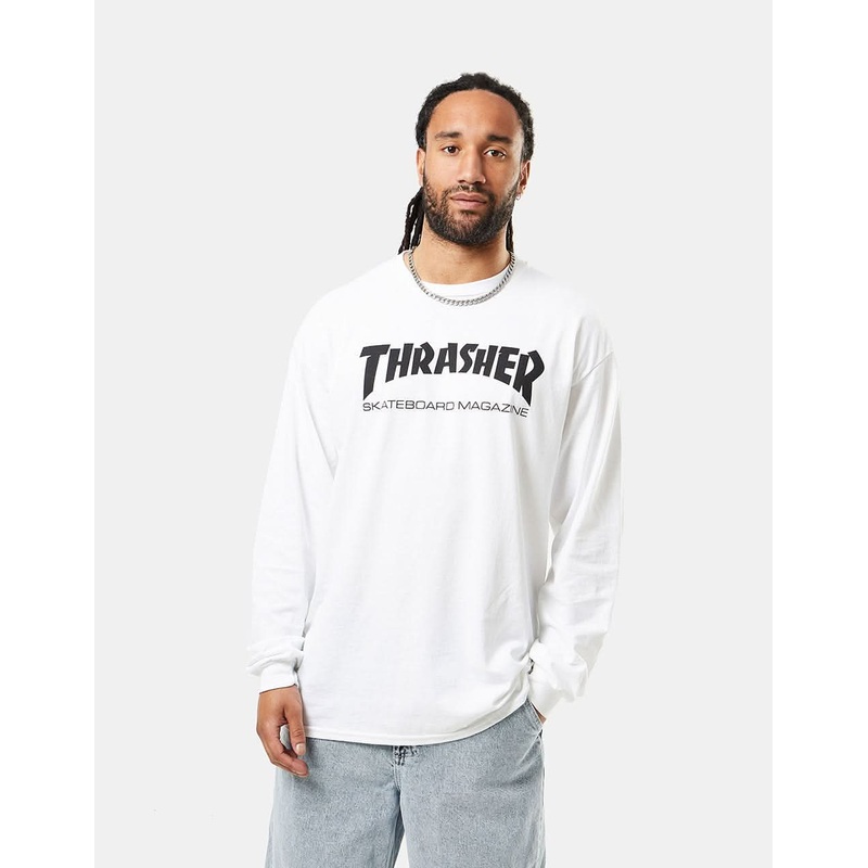 Thrasher Skate Mag L/S T-Shirt – White