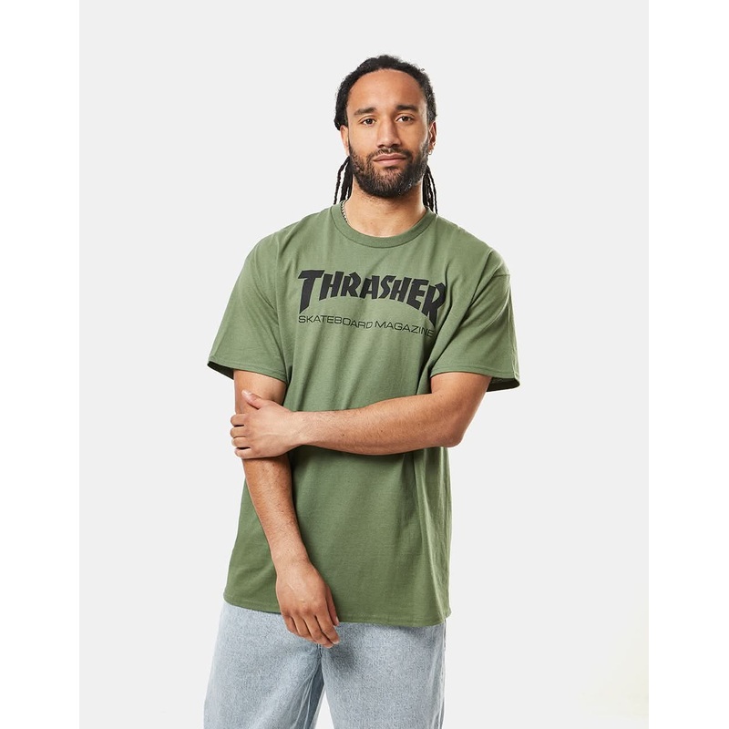 Thrasher Skate Mag T-Shirt – Army Green