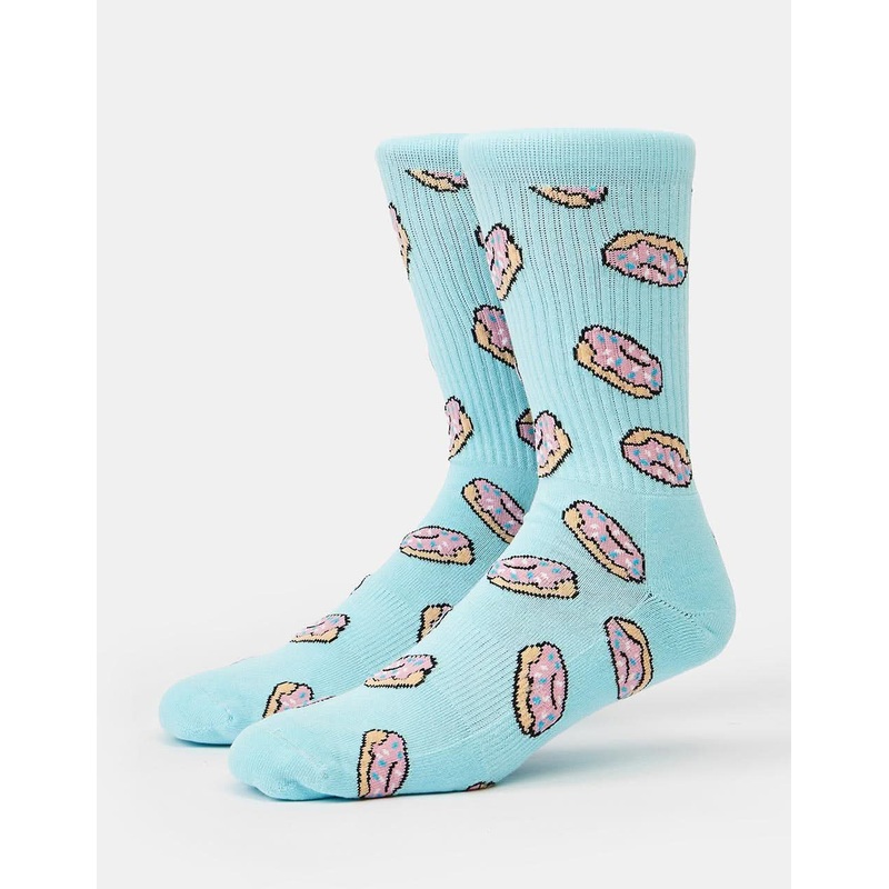 Doughnuts Crew Socks – Light Blue