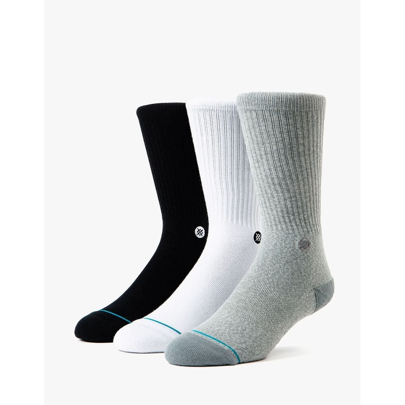 Stance Icon 3 Pack Classic Crew Socks – Multi