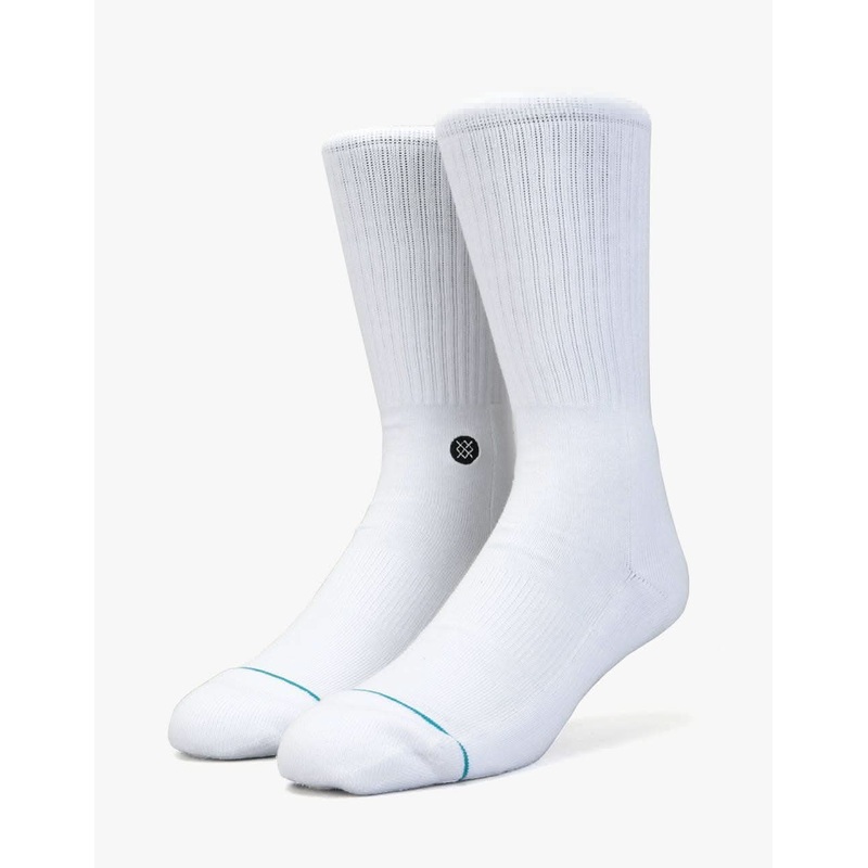 Stance Icon Classic Crew Socks – White