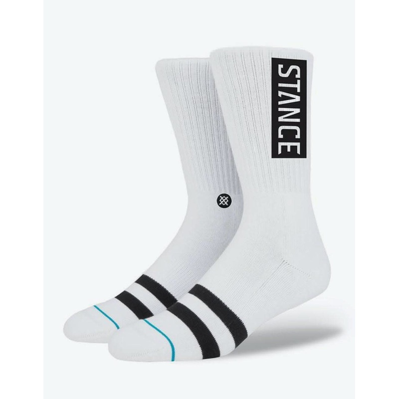 Stance OG Classic Crew Socks – White