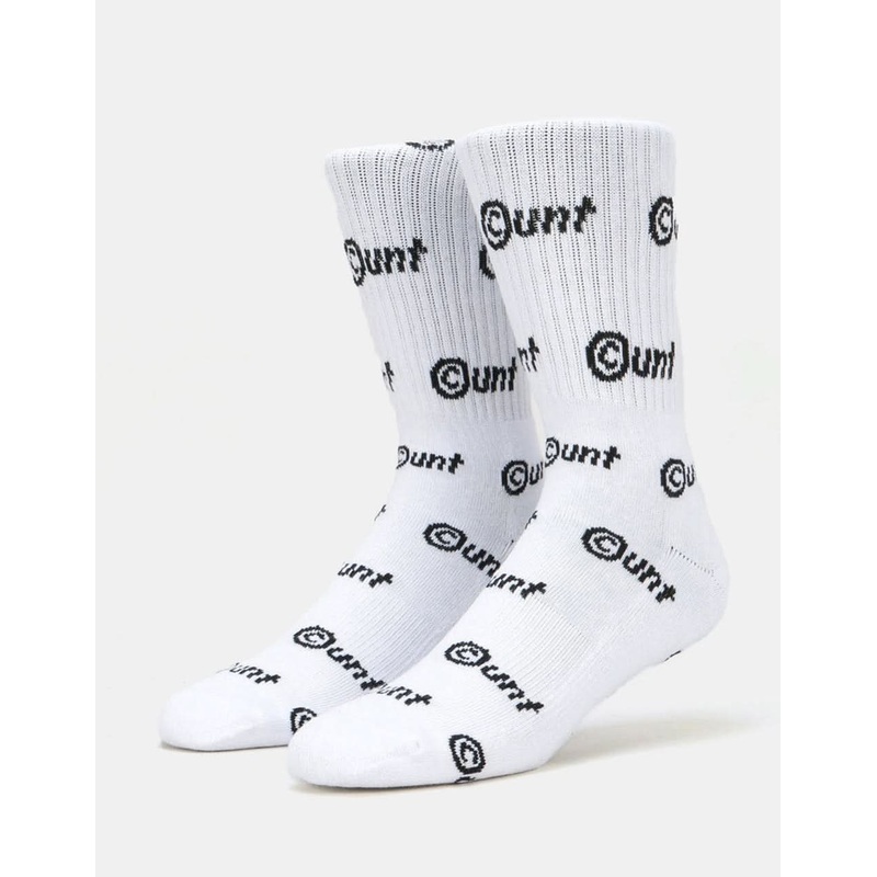 C-UNT Crew Socks – White