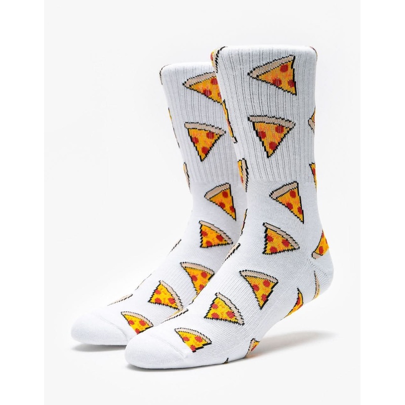 Pizza Crew Socks – White