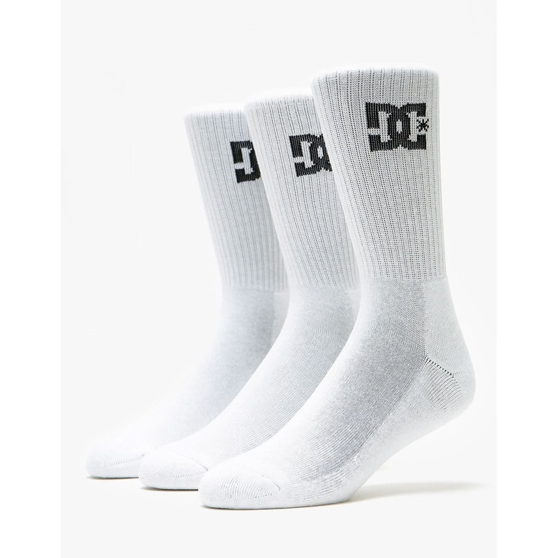 DC Crew 3 Pack Socks – Snow White