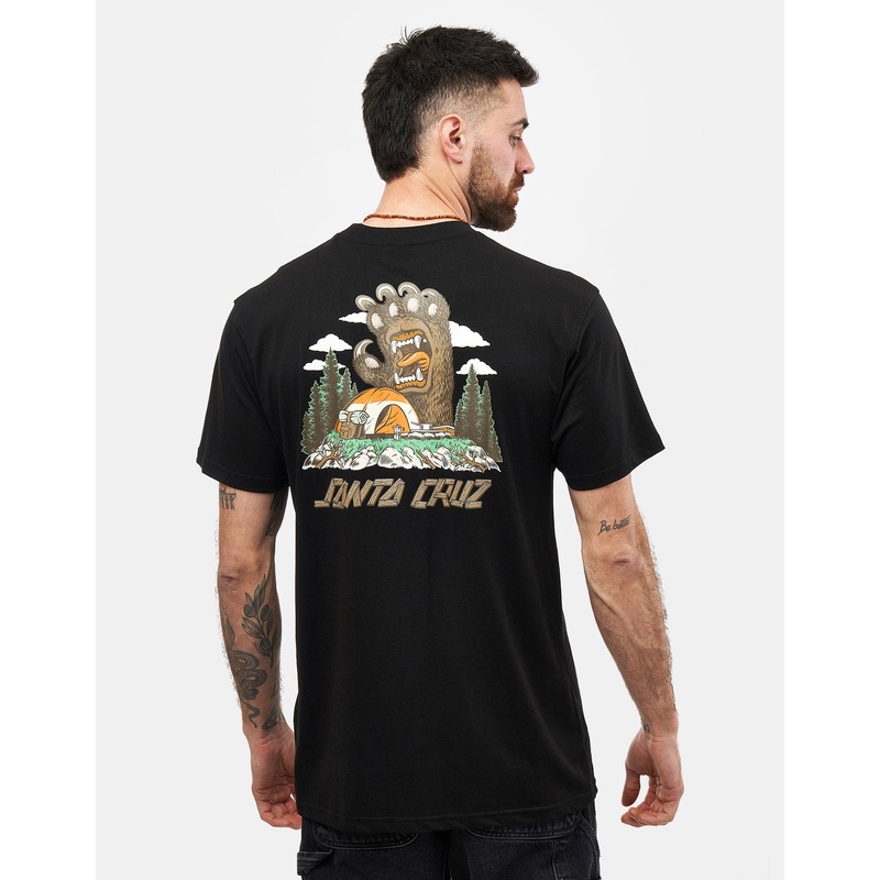 Santa Cruz Screaming Grizzly T-Shirt – Black