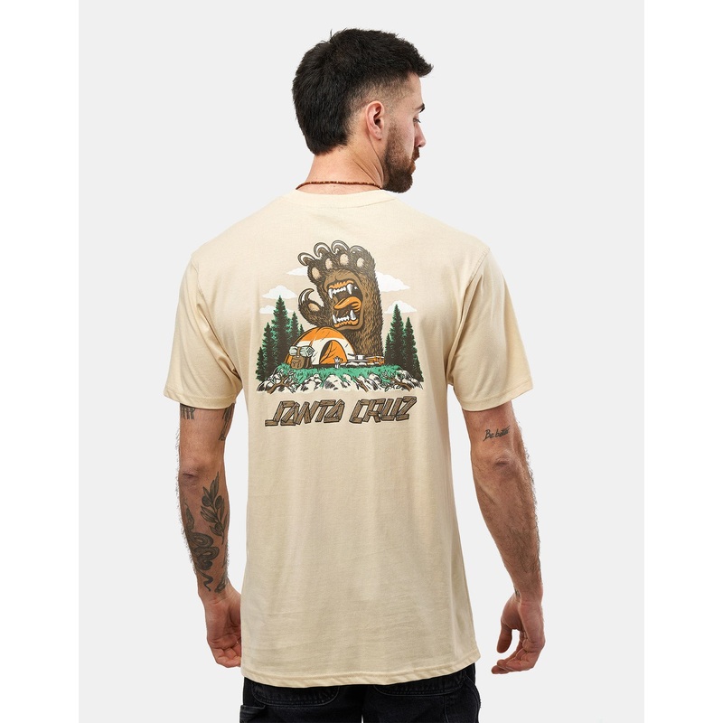Santa Cruz Screaming Grizzly T-Shirt – Blond Wood