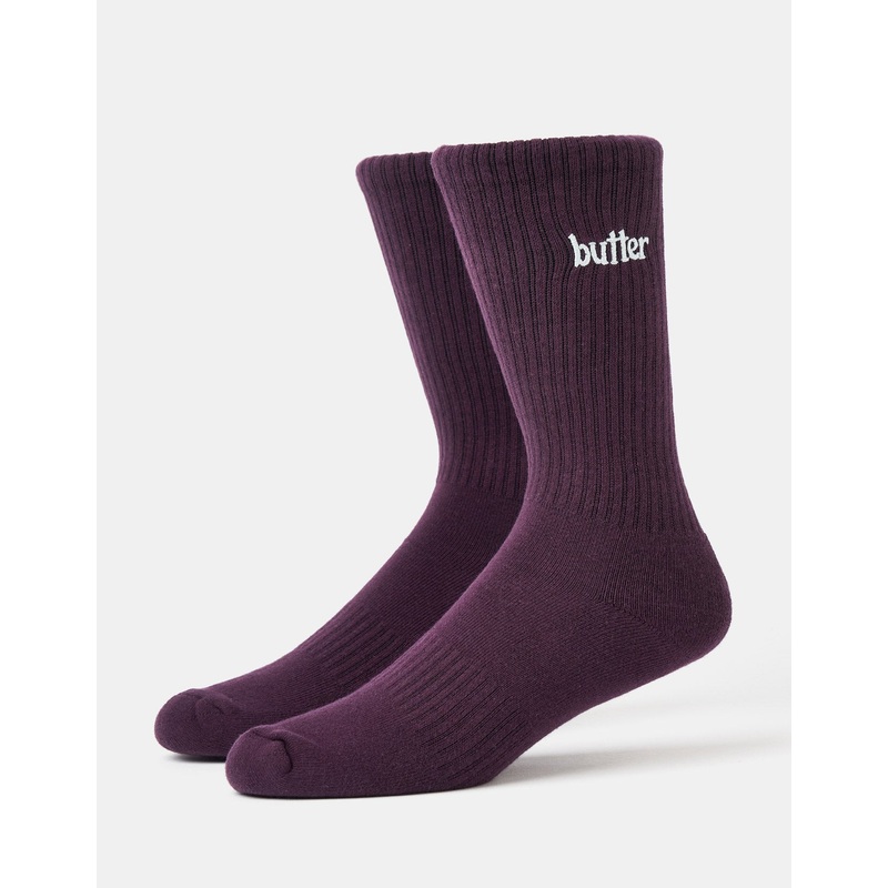 Butter Goods Basic Crew Socks – Plum