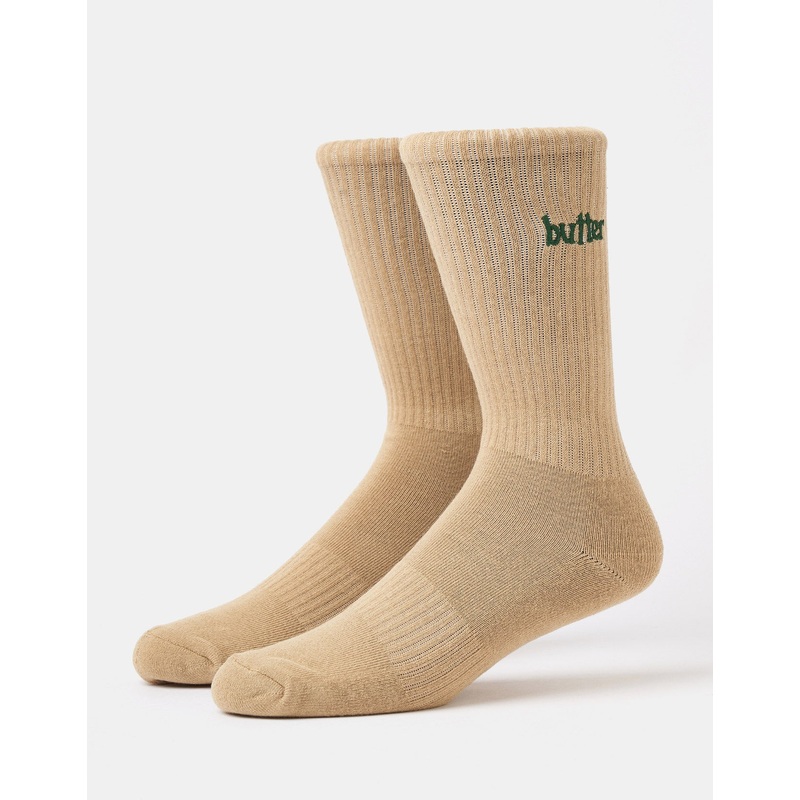 Butter Goods Basic Crew Socks – Sand