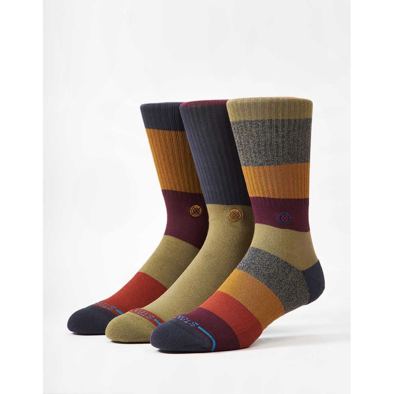 Stance Cabin Fever Crew 3 Pack Crew Socks – Multi