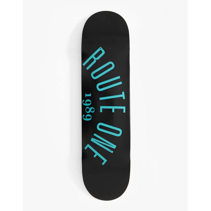 Arch Logo ‘OG Shape’ Skateboard Deck – Black/Teal