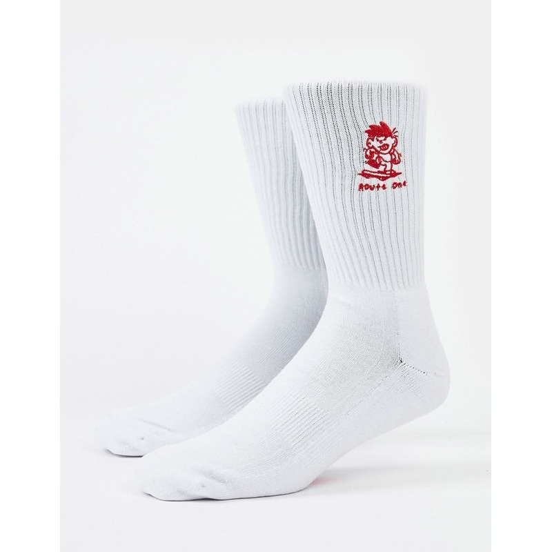 Focus Crew Socks – White
