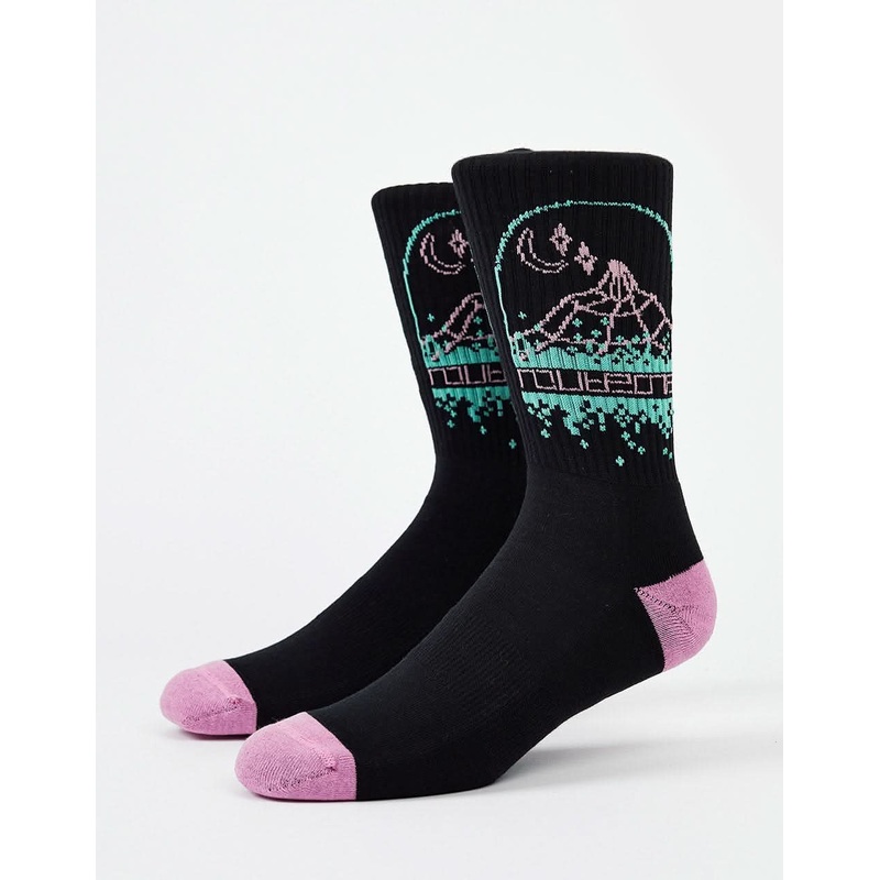 Peak Crew Socks – Black