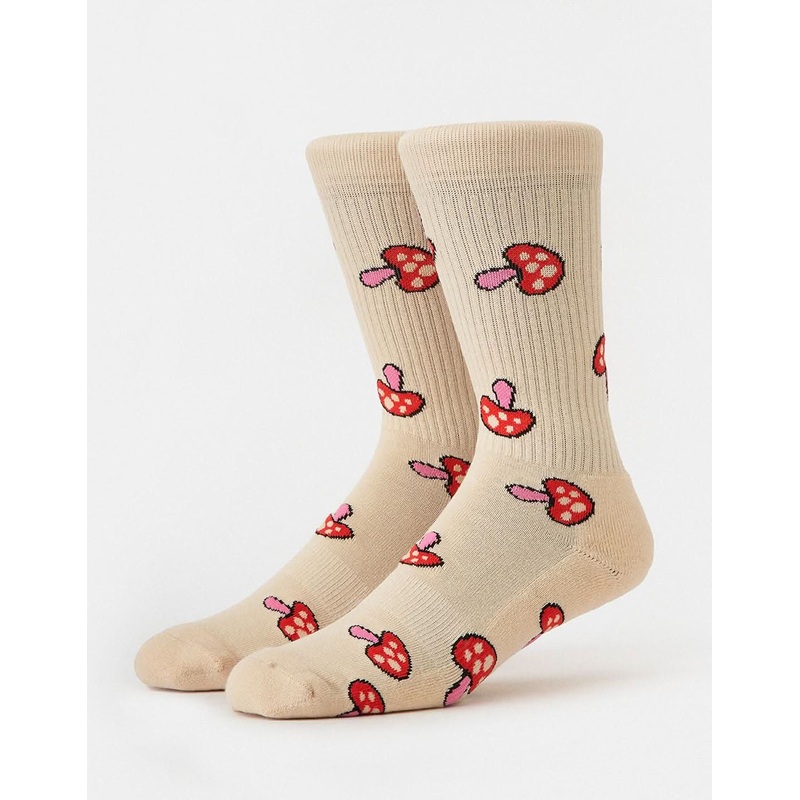 Shrooms Crew Socks – Ivory