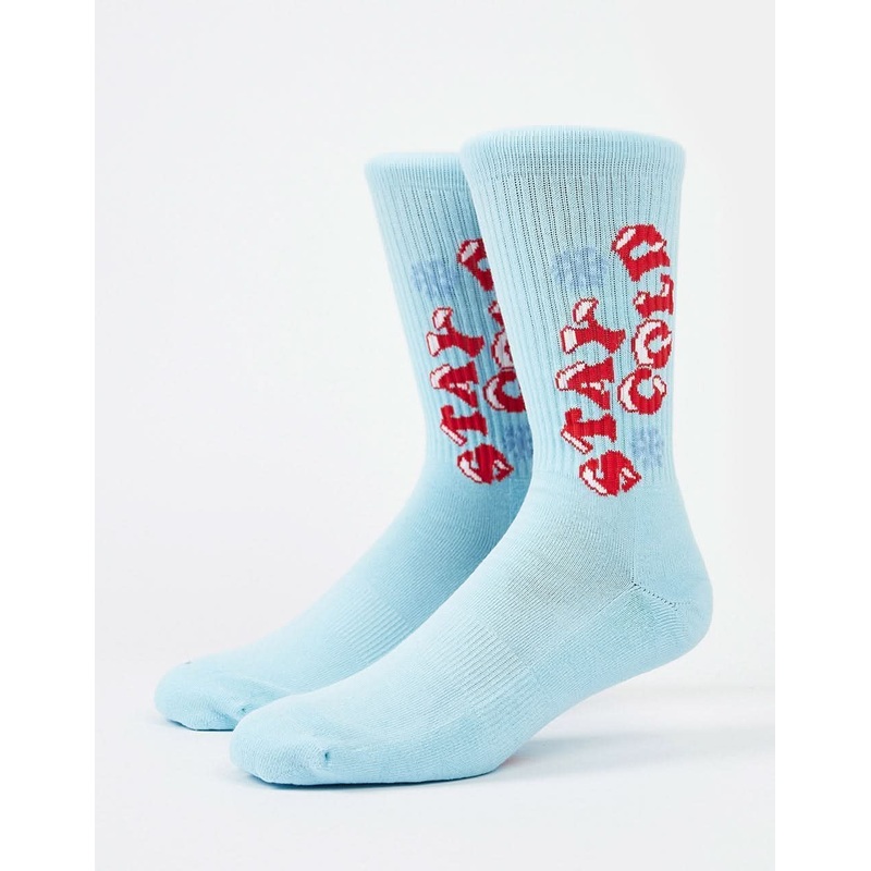 Stay Cold Crew Socks – Light Blue