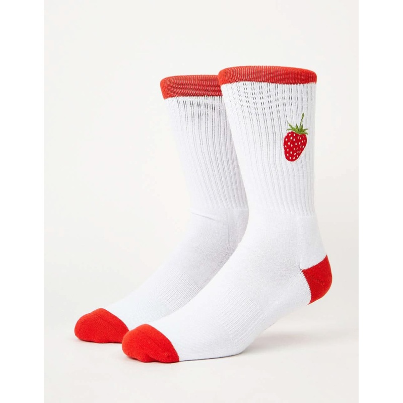 Strawb Socks – White