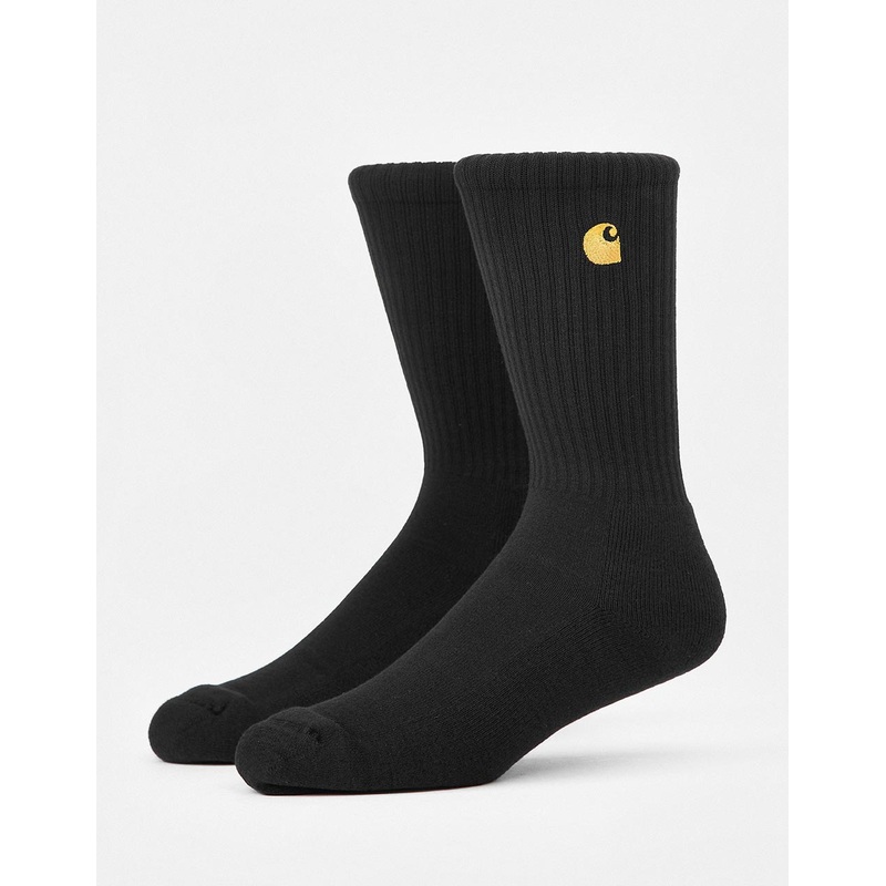 Carhartt WIP Chase Socks – Black/Gold