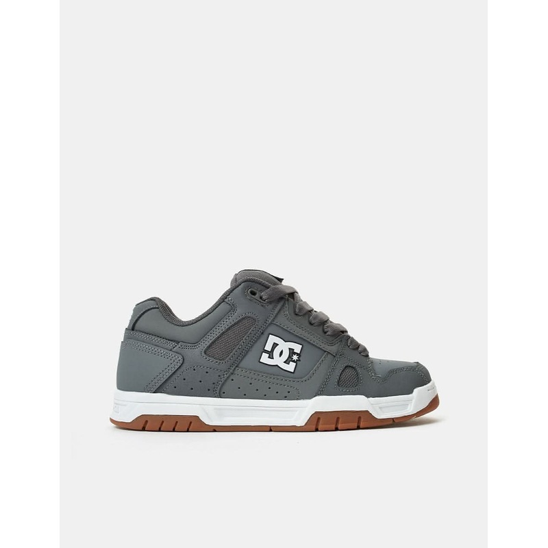 DC Stag Skate Shoes – Grey/Gum