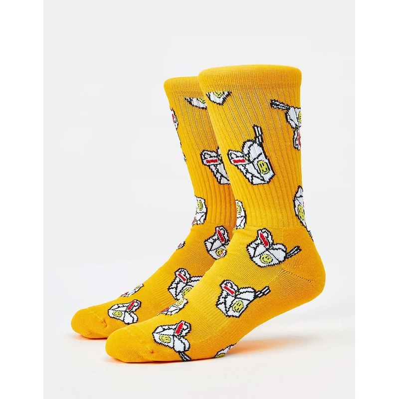 Noods Crew Socks -Yellow