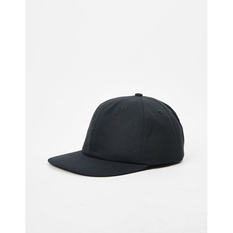 6 Panel (Unstructured) Cap – Black