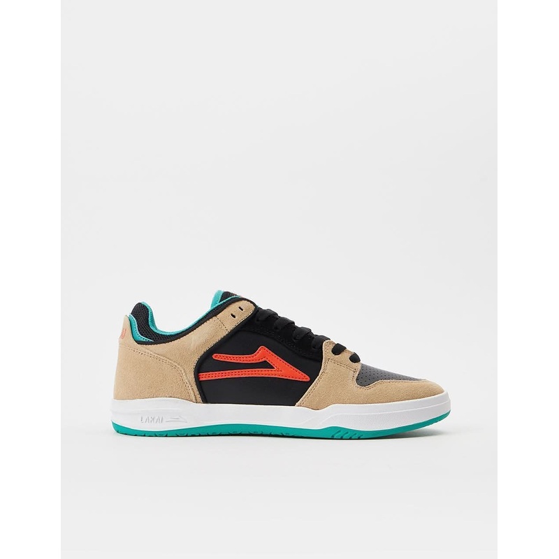 Lakai Telford Low Skate Shoes – Tan/Black Suede