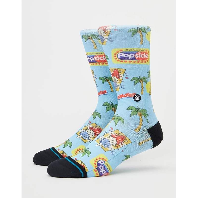 Stance x Ice Cream Icons Pops Crew Crew Socks – Light Blue
