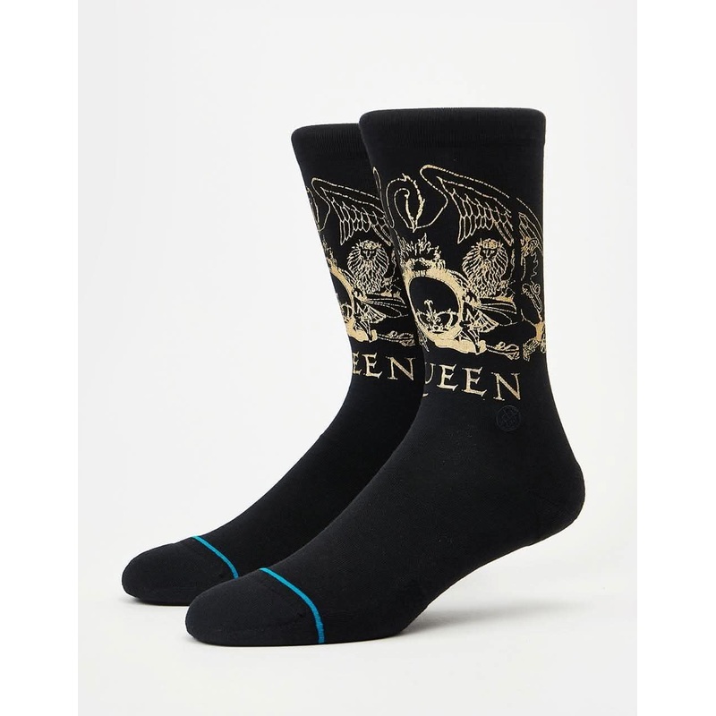 Stance x Queen Golden Crew Socks – Black