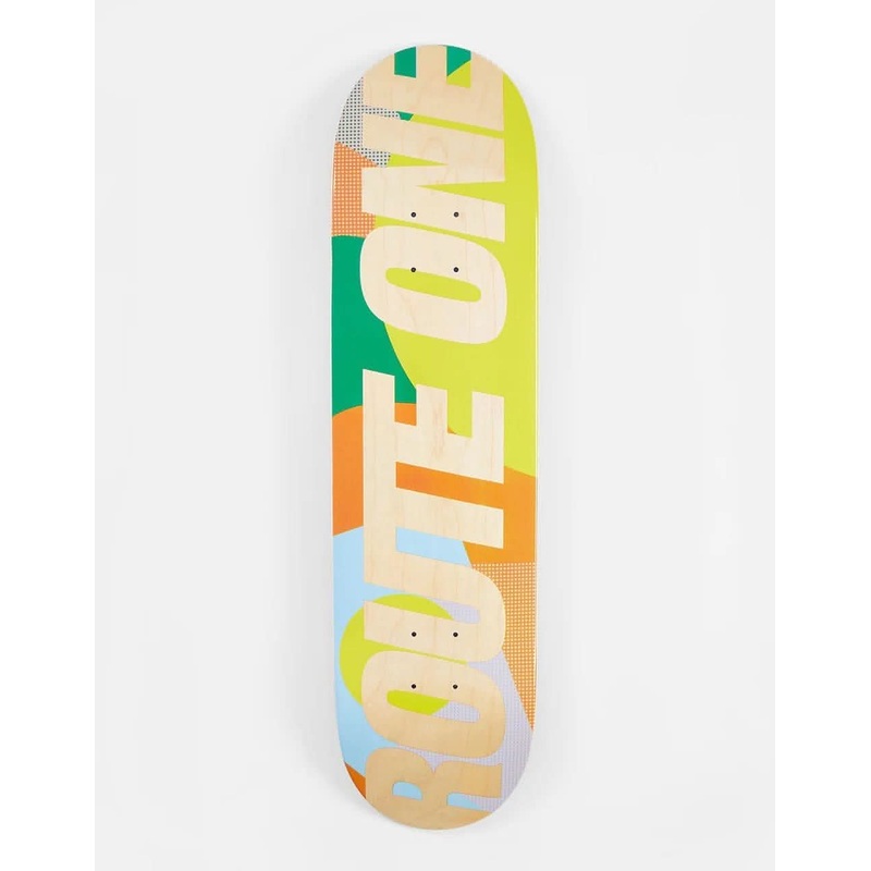 Athletic Logo Colour Block Skateboard Deck