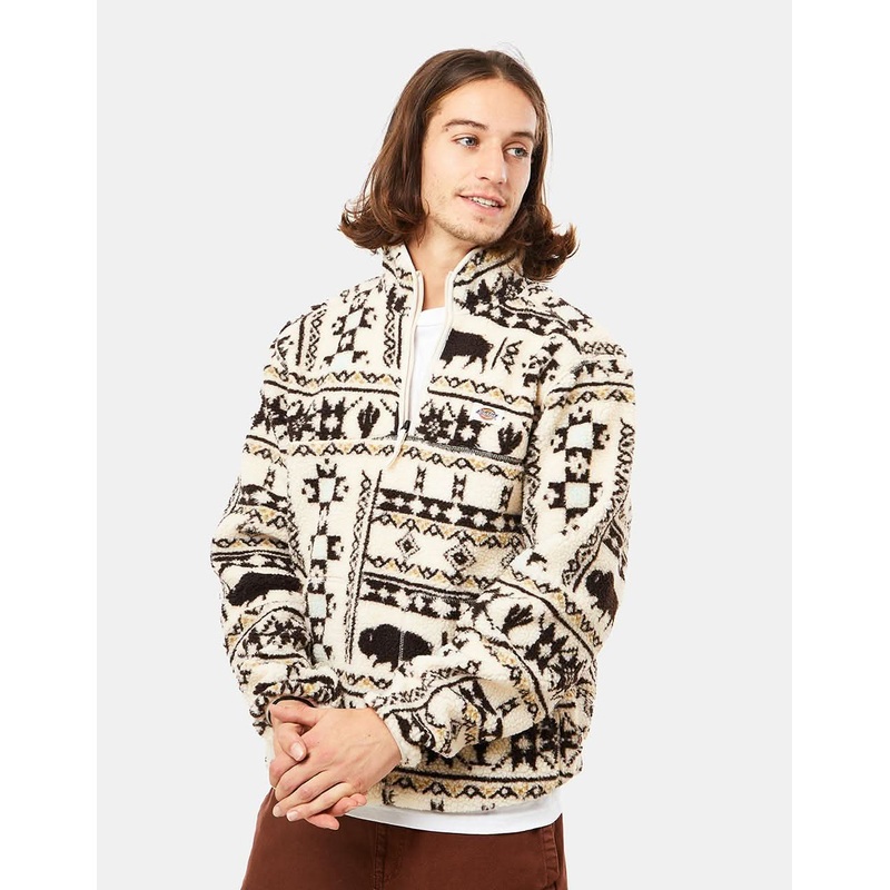 Dickies Hays Quarter Zip Fleece – Nordic All Over Print Light