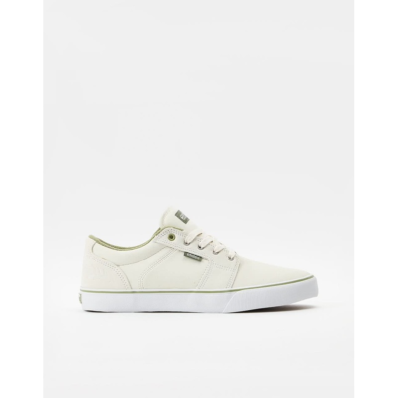 Etnies Barge LS Skate Shoes – White/Green