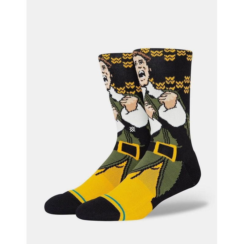 Stance x Elf Smilings My Favorite Crew Socks – Black