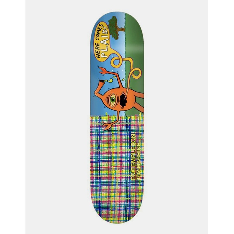 Toy Machine Templeton Plaid Skateboard Deck – 8.5