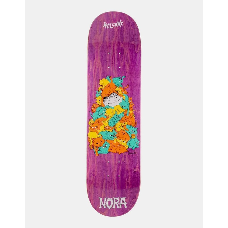 Welcome Nora Purr Pile Skateboard Deck – 8.25