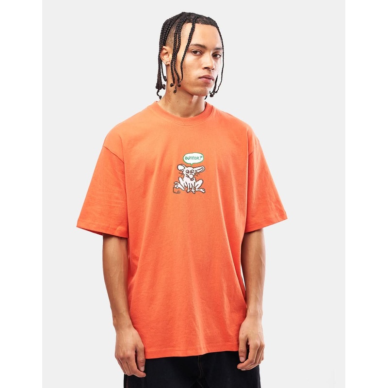Butter Goods Rodent T-Shirt – Coral